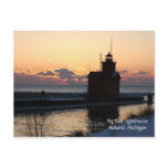 Big Red Lighthouse Postcard