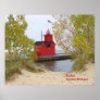 Big Red Lighthouse Poster