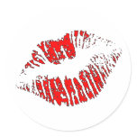 Big Red Lips stickers