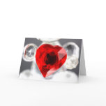 Big Red Love heart Card