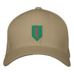 Big Red One Patch Embroidered Baseball Cap