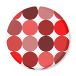 Big Red Polka Dots Refrigerator Magnets