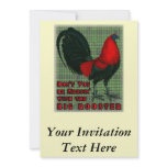 Big Red Rooster invitations