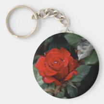 Big Red Rose Key Chains