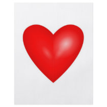 Big Red Valentine Heart Full Color Flyer