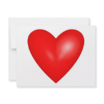 Big Red Valentine Heart Custom Announcement