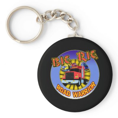 Big Rig T-shirts and Gifts For Him Key Chain by sagart1952