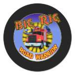 Big Rig T-shirts and Gifts For Him Round Stickers