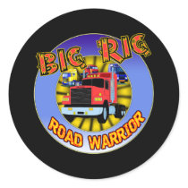 Big Rig T-shirts and Gifts For Him Round Stickers