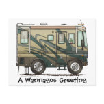 Big RV Camper Post Cards