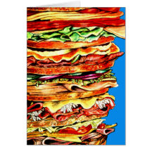 Big Sandwich Greeting Card