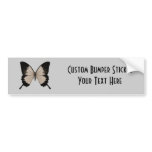 Big Sepia Orange & Black Butterfly