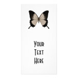 Big Sepia Orange & Black Butterfly Personalized Photo Card