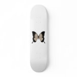 Big Sepia Orange & Black Butterfly Skateboard Deck