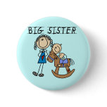 Big Sister Baby Brother T-shirts and Gifts Pinback Buttons