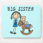 Big Sister Baby Brother T-shirts and Gifts Mouse Pads