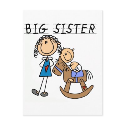 Big Sister Baby Brother T-shirts and Gifts Post Cards by familymembers