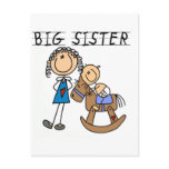 Big Sister Baby Brother T-shirts and Gifts postcards