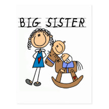 Big Sister Baby Brother T-shirts and Gifts Post Cards