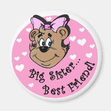 Big Sister Best Friend T shirts and Gifts Refrigerator Magnet