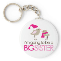 big sister birdies to be keychain