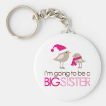 big sister birdies to be keychain