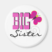 Big Sister Butterfly Tshirts and Gifts Magnet
