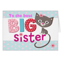 BIG Sister cat cards