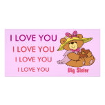 Big Sister Customised Photo Card