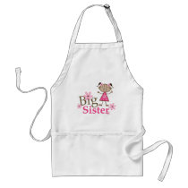 Big Sister Ethnic Stick Figure Girl Aprons