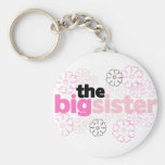 Big Sister Flower T-shirt Key Chains