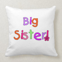 Big Sister Gifts Throw Pillow
