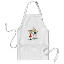 Big Sister Little Brother T-shirts and Gifts Apron