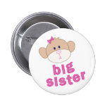 Big Sister monkey T-shirt Pins