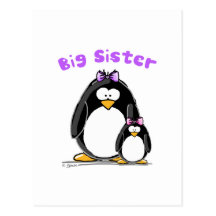 Big sister Penguin Post Cards