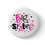 BIG SISTER pink black polkadot