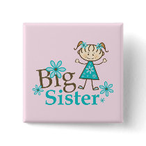 Big Sister Stick Figure Buttons