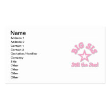 Big Sister Still the Star Gifts Business Card