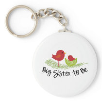 big sister to be christmas birdies key chains