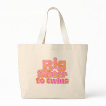 Big Sister to Twins Tote Bags
