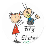 Big Sister with Little Brother Tshirts and Gifts Sticker