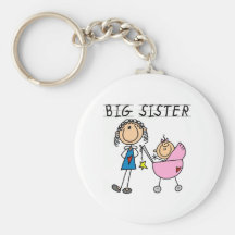 Big Sister with Little Sis Tshirts Keychain