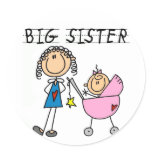 Big Sister with Little Sis Tshirts stickers