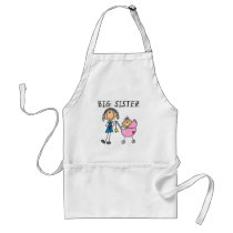 Big Sister with Little Sister T-shirts and Gifts Apron