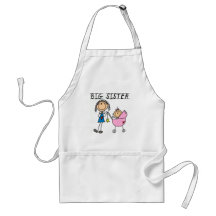Big Sister with Little Sister T-shirts and Gifts Apron
