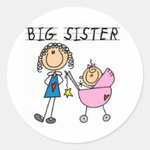 Big Sister with Little Sister T-shirts and Gifts Sticker