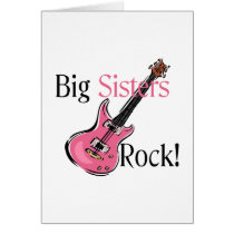 Big Sisters Rock Greeting Card
