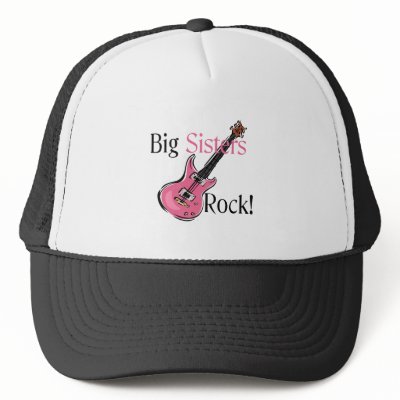 Big Sisters Rock Mesh Hat by ifbabycouldtalk