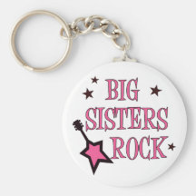 Big Sisters Rock Keychain
