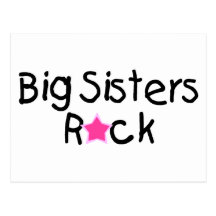 Big Sisters Rock Postcard